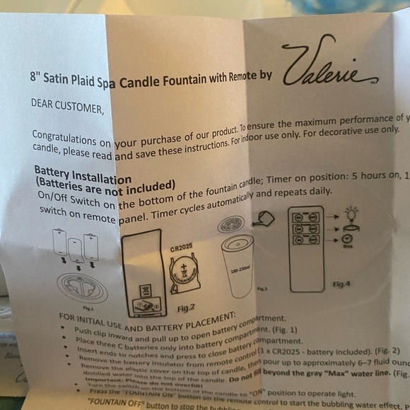 Valerie Parr Hill QVC Green‎ Plaid LED Candle - Picture 3 of 4